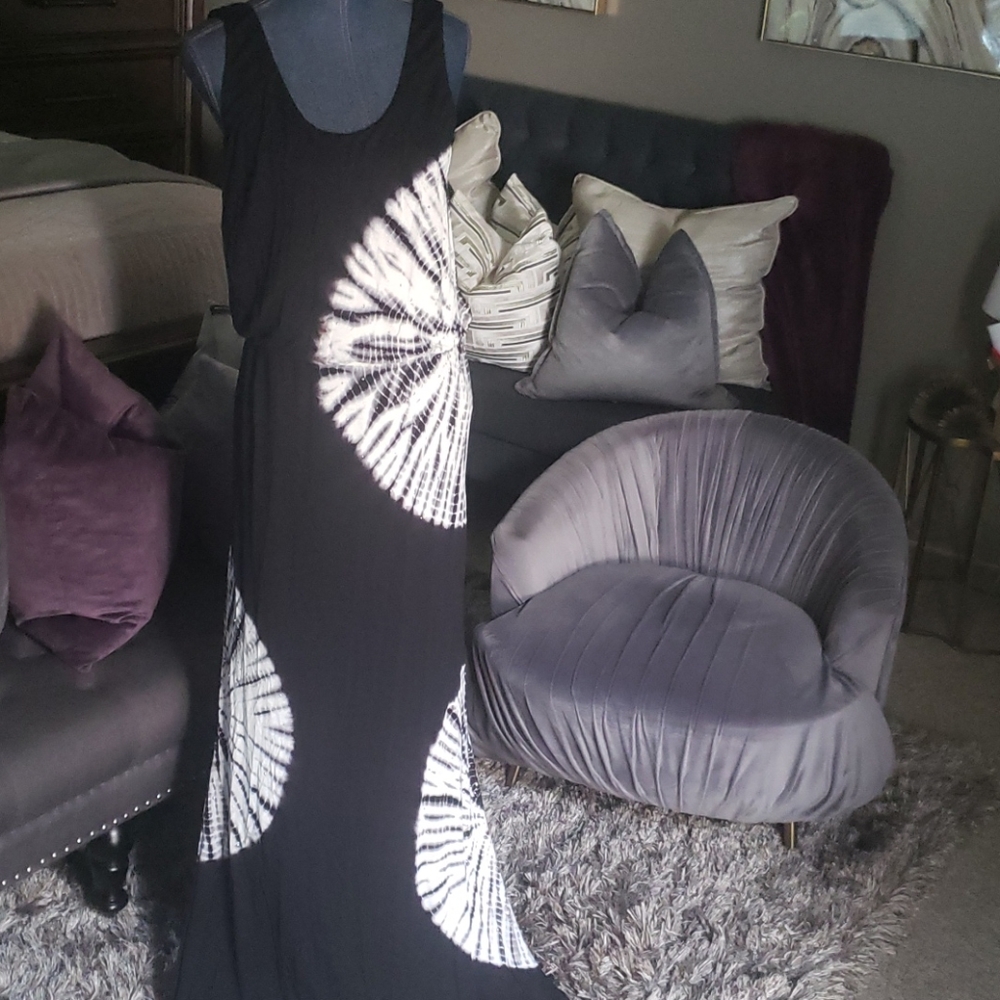 Long maxi tie dye dress by INC